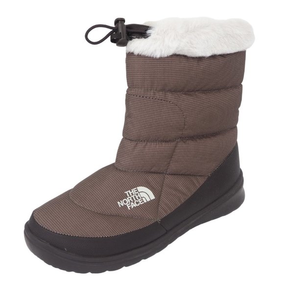 The North Face Shoes - The North Face Womens Bootie Nuptse Fur Waterproof Brown Winter Size 8